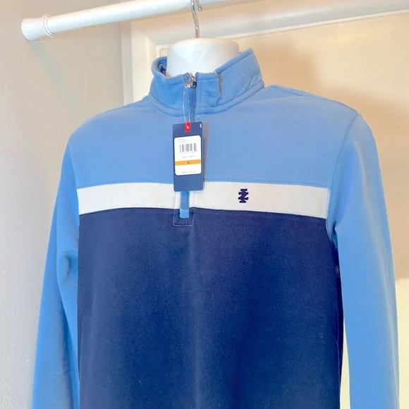 NWT IZOD Advantage Performance 1/4 Zip Fleece Sweater MED - Picture 7 of 9